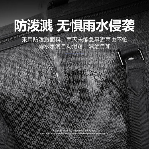 POLO travel bag men's handbag luggage bag fitness bag business trip large capacity luggage bag storage bag black