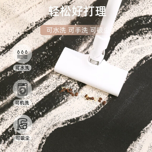 Zhenshinu 2024 neuer Stil kostenlos waschbarer und wischendes Wohnzimmer Teppich Persönlichkeit Wasabi Schlafzimmer Tea Tischdecke verdickte trendige Fußbodenmatte Wenwan-15862 180 cm*250 cm (geeignet für kleine und mittelgroße Wohnzimmer)