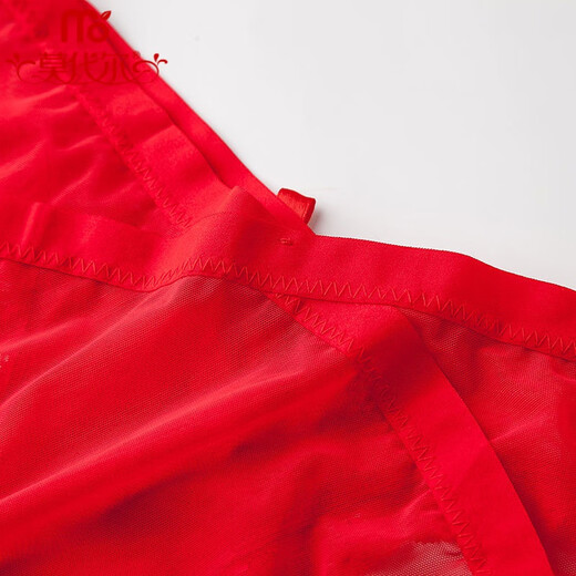 Modallo four red year underwear for women internet celebrity lace women's underwear pure cotton crotch sexy briefs 4]844+105+533+104 L size Recommended 100-120Jin [Jin equals 0.5 kg]]