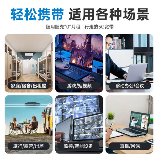 Feiyi Nationwide True 5G dual-band portable wifi mobile 5g wireless network Gigabit full network high-speed flow portable charging broadband notebook car outdoor artifact 5G dual-band-exclusive MAX model-24-channel optical fiber grade