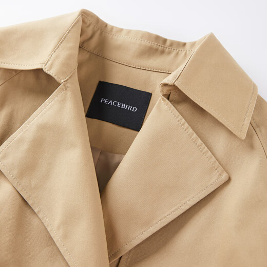 PeaceBird Spring 2024 nueva gabardina de transferencia A3Bee1381 Khaki M