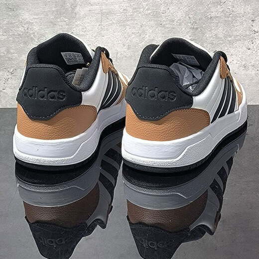 Adidas (adidas) Brettschuhe Herrenschuhe Frauenschuhe 2025 Sommer Neueinstieg Hochwertiges Paar Vielseitiges Low-Top-Sport-Casual-Schuhe JQ3923 Weiß/Schwarz/Earth Brown 43 (265 mm)