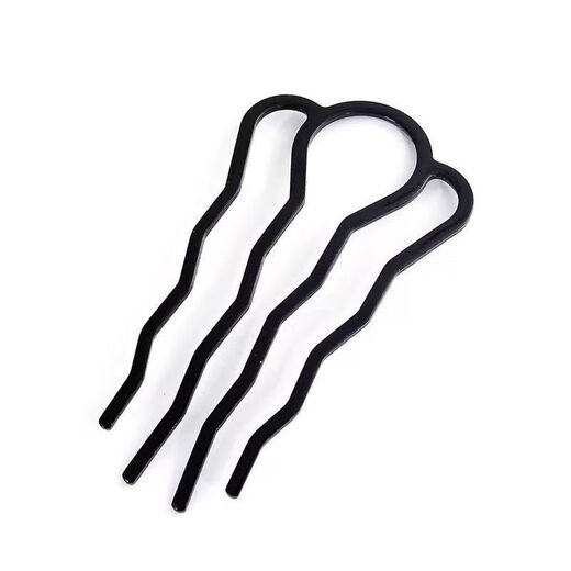 Mu Yu's hair comb, a hair comb with ball head, fixed hairpin, U-shaped hairpin inserted into the back of the head, professional styling headwear for women, six-piece set of hairpins