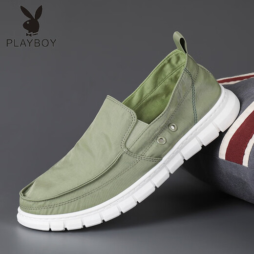 Playboy (playboy physique) Chaussures masculines Summer des chaussures toile respirante chaussures de paresseux décontractés pour hommes Pédale vieille chaussures de tissu beijing