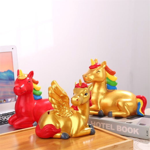 Beliebtes Schweinelufer Zodiac Cartoon Pony Geburtstagsgeschenk Higgy Bank kreative niedliche Tier Ornamente Weiße Höhe 16 cm* Länge 20 cm