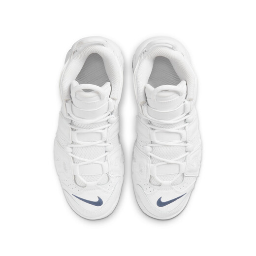 耐克（NIKE）官方男女童UPTEMPO大童运动鞋缓震部分皮面个性DH9719 100白/深藏青/白/深藏青 38