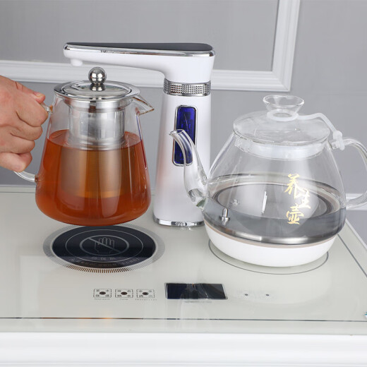 笛浪实木茶吧机一体柜茶吧机家用高端客厅用现代欧式茶水柜子下置立式饮水机餐边柜饮水机加热两用 全自动保温加热9902/保温加热制冷902 温热款