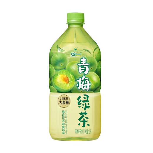 Unified Eced Black Tea Grüne Pflaumengrüne Tee Kumquat Zitronenpfirsich Doppeler Extrahieren Zitronentee Jasmin Honig Tee 1L Große Flasche Getränk Paket Grün Pflaume Grüne Tee 1L * 8 Flaschen [Ganzkasten]