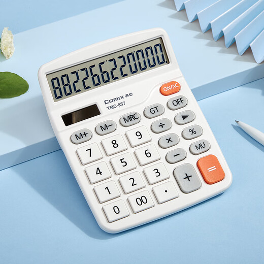 COMIX DUAL POWER BUREAT Office Solar Calculator 12 bits grand écran de bureau de bureau de bureau