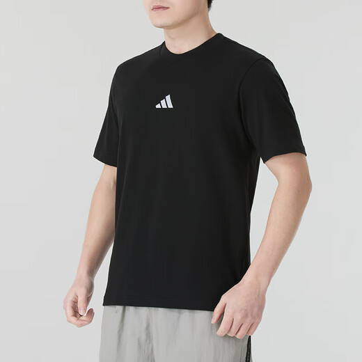 阿迪达斯（adidas）运动短袖套装男25夏季新款时尚休闲T恤健身快干跑步短裤2件套 JY8562+IC1484 2XL