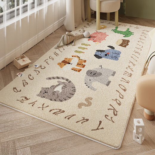 Slow talk living room carpet baby children climbing carpet bedroom reading area thickened non-slip cartoon imitation cashmere coffee table blanket
