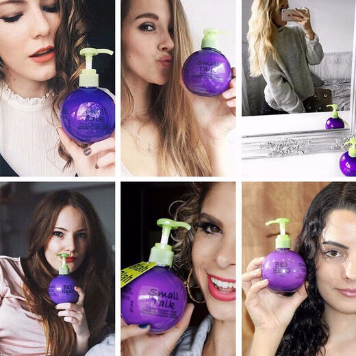 TIGI American egg elastin for women's curly hair, moisturizing and styling, anti-frizz curl protector, fluffy bed head 240mL TIGI baby elastin 125ml travel size