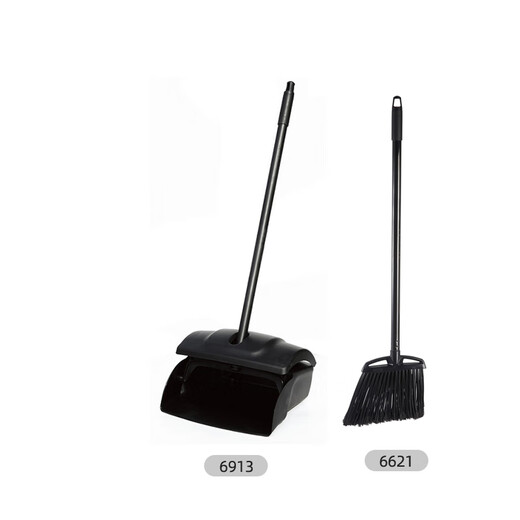 特耐适6913 斜型扫把清洁扫帚防风垃圾铲簸箕易收纳高品质高质量 6621黄色扫把 1把