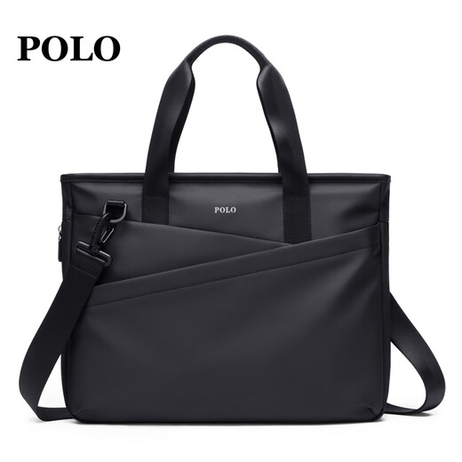POLO business briefcase men's expandable handbag 14/15.6 inch computer bag shoulder bag gift for boyfriend
