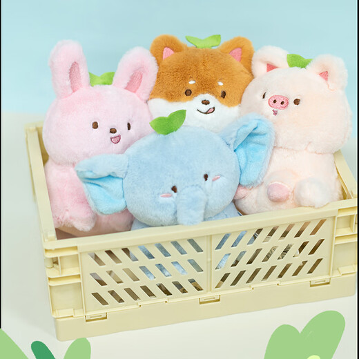 Youyou Original echtes Baby Elefant Whirlwind Serie Plüsch Spielzeugpuppe Schweinchen Ornamente Dolls, Geschenke an Lehrer, Klassenkameraden, Studenten, Abschlussgeschenke, Kindergärten, Frauen, Jungen und Mädchen beste Freunde, Souvenirs, Geburtstagsgeschenke, Mädchengeschenke
