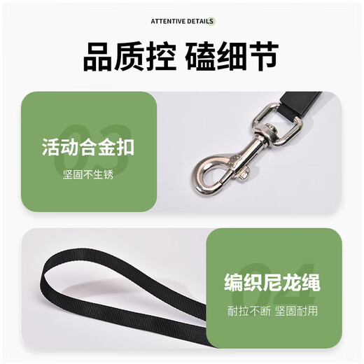 Zigman dog leash 5 meters automatic traction rope + collar small and medium-sized dog walking rope 2-piece set Teddy Golden Retriever dog chain