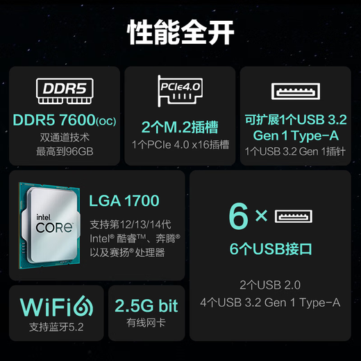 七彩虹Z790/B760 主板搭i7 13700KF 13700K 13790F CPU主板U套装 B760M-GHA WIFI D5【干哈战斧】 i7 13700F 买免费升级13790F