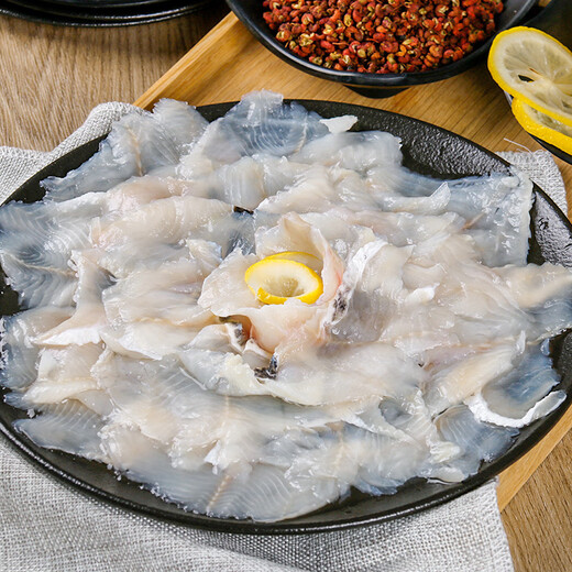 Zhongrun fish, frozen middle-stage slurry-free black fish fillet 250g, sashimi, pickled fish, fresh fish, healthy and light food