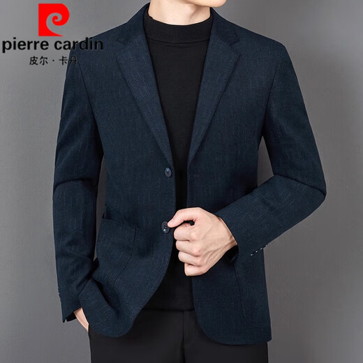 
Pierre cardin pure wool suit jacket men's autumn and winter brand iron-free business casual suit jacket gray 4XL 195/58