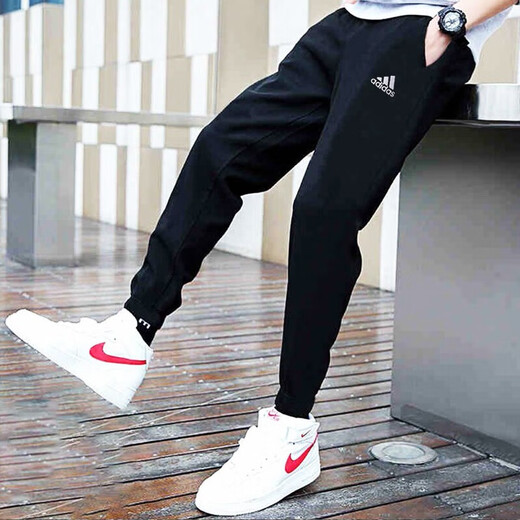 阿迪达斯 （adidas）裤子男裤秋新款黑色篮球长裤束脚运动裤潮GP1013官方正品 GK9226/ S 120-135斤