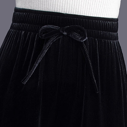 Silk Cypress House 2025 autumn new style women's gold velvet pants wide-leg pants loose fashionable casual pants women's pants