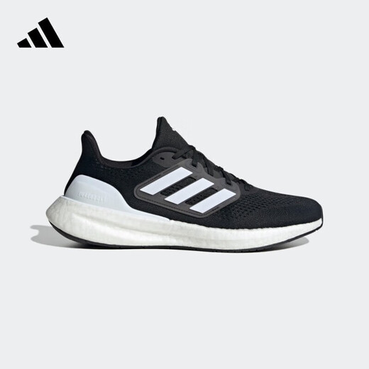 阿迪达斯（adidas）官方男鞋女鞋 秋季新款运动鞋Pure Boost网面透气轻便缓震跑步鞋 IF4839/黑白/网面透气 (内长220mm) 36