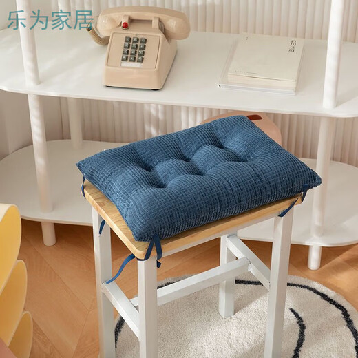 Qiaorui Seat Cushion with Four Seasons Thickened Plush Student Classroom Bench Rectangular Chair Butt Pad Soft Office Dining Chair Cushion Green 35*24cm Corn Kernel