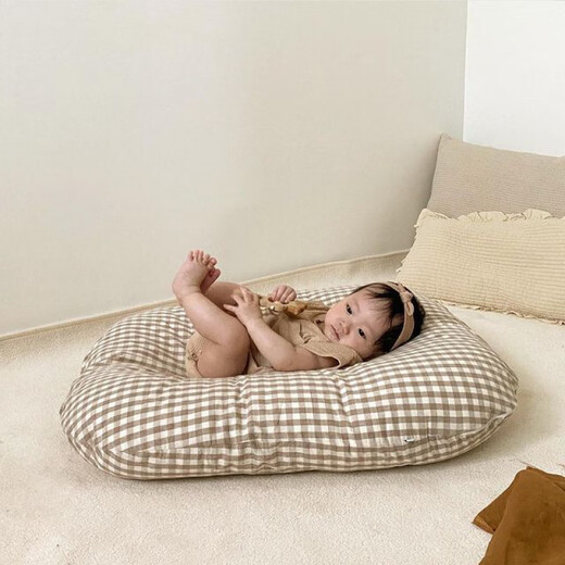 Nordic INS newborn bionic bed, safe imitation womb bed, crib, baby bed in bed, brown, doll not included, other x complete set x other structure