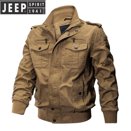 JEEP SPIRIT品牌男装男士德国执政官飞行员外套男夹克二战美军军迷战术外套 9903迷彩色(薄款) 165-180斤 建议 3XL