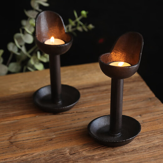 Shantoulin Village Retro Kerosene Lámpara de la sala de estar adornados rurales estadounidenses de hierro fundido antiguo lámpara de queroseno antigua ceremonia retro del té nostálgico 13566