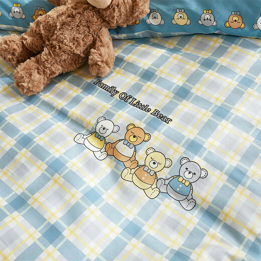 Love the student dormitory three-piece set of pure cotton bed sheets and quilt cover single cotton set student bedding cotton flowers-the romance of branches and branches 1.2m bed three-piece set/quilt cover 152*218cm