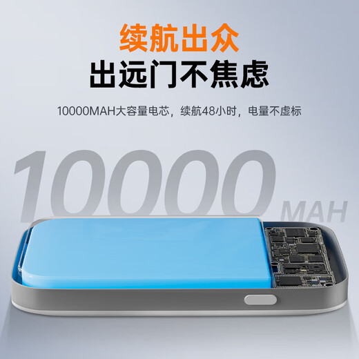 Fuyi 2025 new wireless wifi6 mobile wifi portable 5G router unlimited pure traffic Internet truck mounted home power bank wi-f6 machine smart router 7 WiFi6Pro Extreme Edition 10000 mAh speed increase 8999%