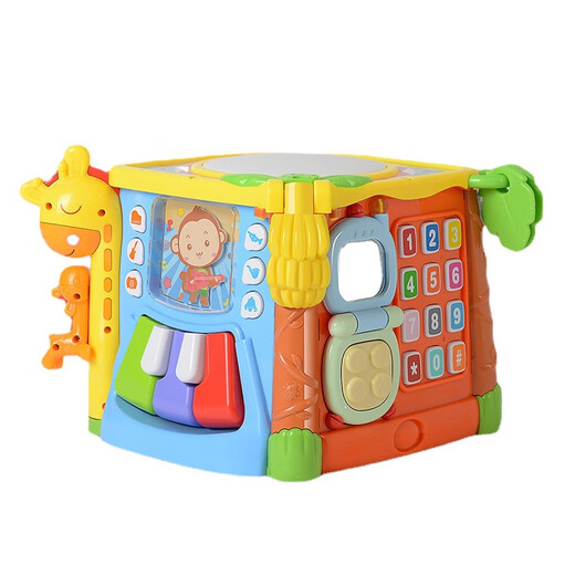 Baby Caulal Relationship Toys Hexaeddral Table de jeu multifonctionnel Baby Education Education Chinois et anglais Baby Childre