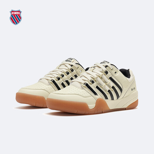 
KSWISS shoes for men and women spring new breathable casual couples slam shoes 9275 202 asparagus white/pure black 45