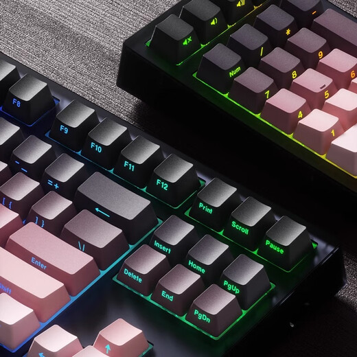 
Belly spirit mk870pro blackberry side engraved wired Bluetooth wireless mechanical keyboard customized computer game office mute [three mode] Obsidian Pro + Blackberry side engraved + Pad KTT wine red shaft [mahjong sound]