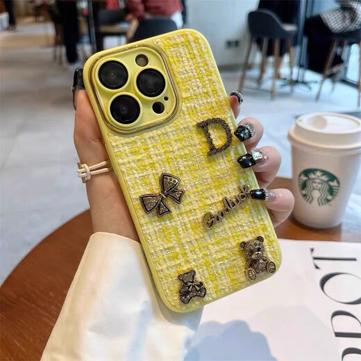 Maibadun [с собственным фильмом объектива] Apple 16 Case Mobile Phone Case New Ins Small Apple Apple 14 Promax Mobile Phone Case Новый iPhone 15 защитный корпус высококлассный женский стиль антипроводник [Magic Black] Little Fragrance Style Bow Bear + Selfomax iPhone 14 PROMAX PROMAX PROMAX