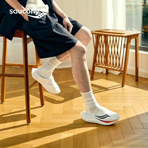 索康尼（SAUCONY）Cradle摇篮224夏运动恢复凉拖拖鞋夏季男女沙滩鞋子 S28903-2-白黑 43 不偏小，正码正拍