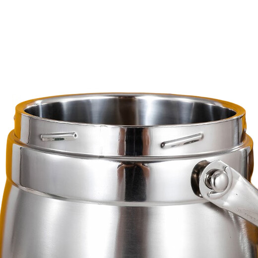 Central Products Stainless Steel Vacuum Insulated Lunch Box Portable Insulated Bucket Three-Layer 1.6L Flat Cover Drum Type Unit