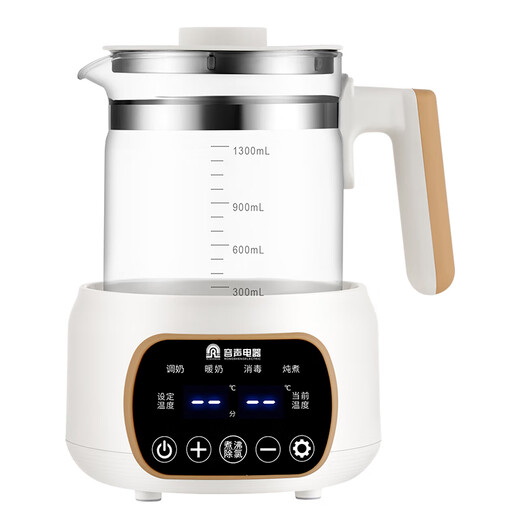 Rongsheng health kettle thermal insulation all-in-one kettle office large capacity constant temperature glass electric kettle small teapot teapot health teapot white 72H constant temperature + filter 316L stainless steel 1.3L