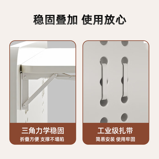 Yulexin Solid Wood Bed Desk Computer Desk Foldable Desk Simple Dormitory Artifact Lazy Learning Writing Small Table Folding Model Warm White 60*30cm