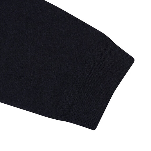 AQUASCUTUM/雅格狮丹秋冬新品男士保暖绵羊毛圆领针织衫Q4867EI071 深蓝色39 M