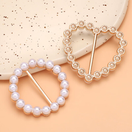 Knotted corner buckle scarf buckle, versatile artifact, shirt hem, T-shirt, t-shirt for women, small gold