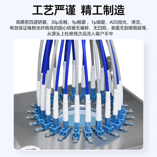 优普连 电信级铠装单模光纤跳线sc转sc-LC-FC-ST钢圈铠甲线 工程专用尾纤延长线防鼠咬阻燃 铠装单模单芯LC-FC 3米
