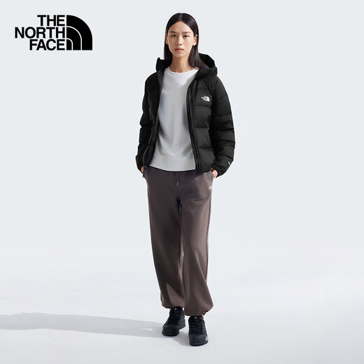 Куртка North Face Down для женщин 600 Puff Goous Velvet Burtket для брызговита на открытом воздухе теплое осень Новый продукт 7QVV JK3/Cosmic Black S/155