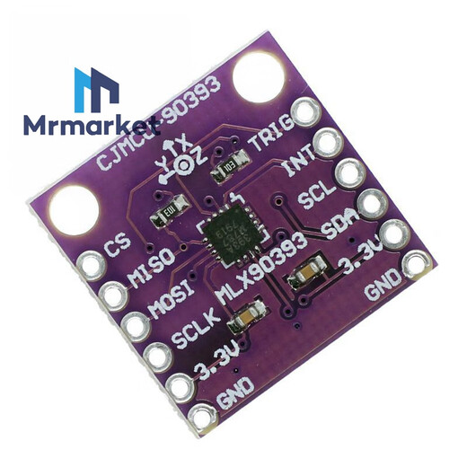 MCU-90393MLX90393 digital three-dimensional Hall sensor displacement angle rotation 3D position