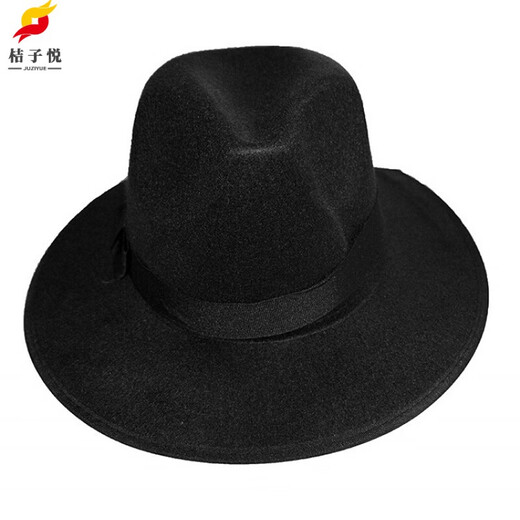 Orange Yue performance hat Republic of China big-brimmed hat Xu Wenqiang Dingli secret agent underground party joint hat black one size