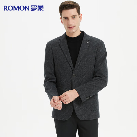 Lomon [hochwertiger Wolle] Anzug für Männer Slim Business Elastic Anzug Single Western Jacke Professioneller Top Anzug