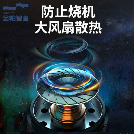 圣帕空压机气泵空气压缩机静音小型打气泵高压无油工业级双缸木工 圣 圣帕1390W机头(单机头)