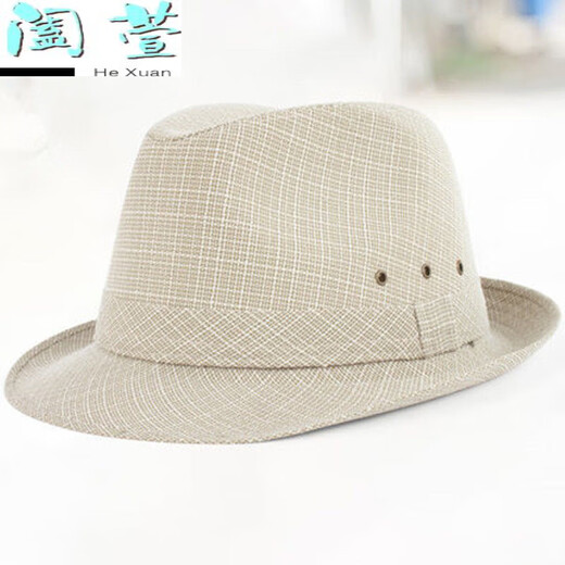 HTKD新品画家博士帽中老年春夏季礼帽男士春秋天英伦爵士帽布 深灰 小号57号