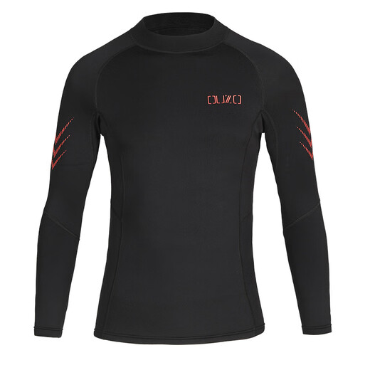 1.5mm wetsuit CR elastic wetsuit to keep warm and block the sun and cold and jellyfish split wetsuit surfing suit swimsuit black top BSM2020-B XS
